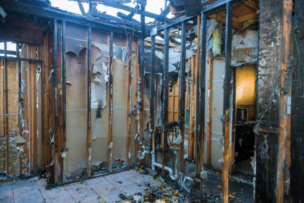 Professional Fire Damage Removal technician working in McAlmont, AR